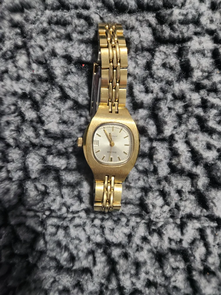 Bulova Ladies Gold-Tone Wristwatch! thumbnail