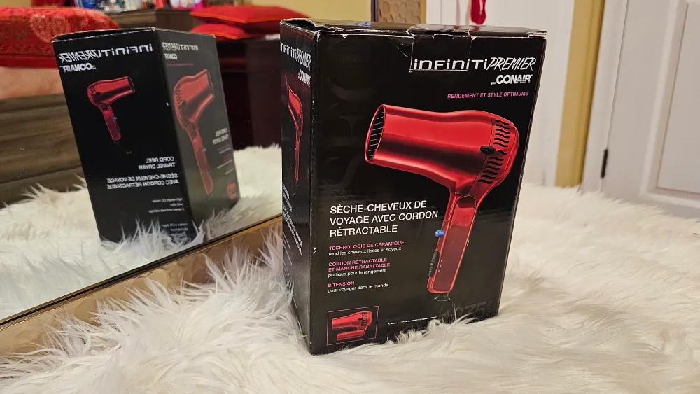 🧡 Brand New * Conair Infiniti Premier Cord Reel Travel Dryer image indicator(2)
