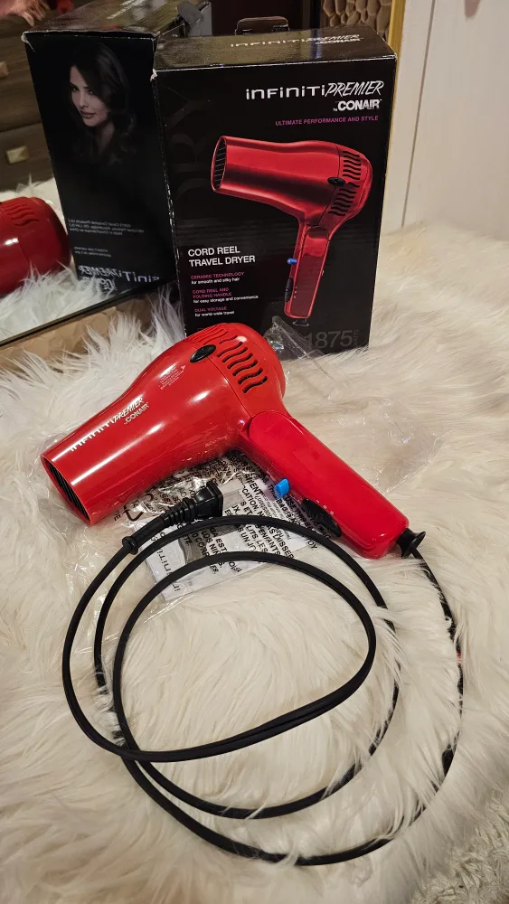 🧡 Brand New * Conair Infiniti Premier Cord Reel Travel Dryer image indicator(6)