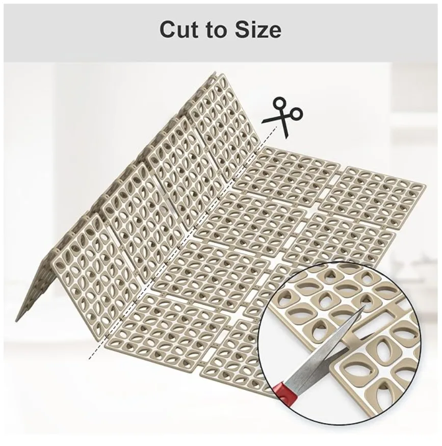 Non-Slip Shower Mat - 24x24in - Machine Washable image indicator(5)