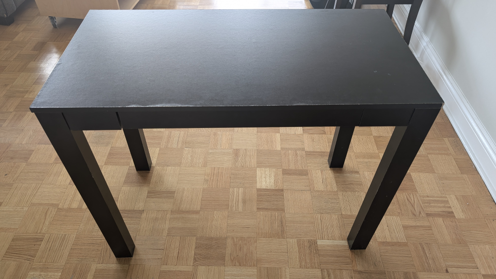 Black Desk with Drawer - photo 3
