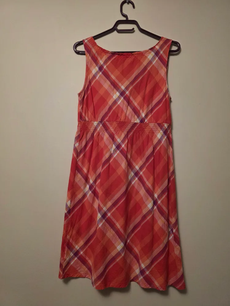 George Plaid Dress & White Beach/Swimsuit Cover Up- Size S image indicator(5)