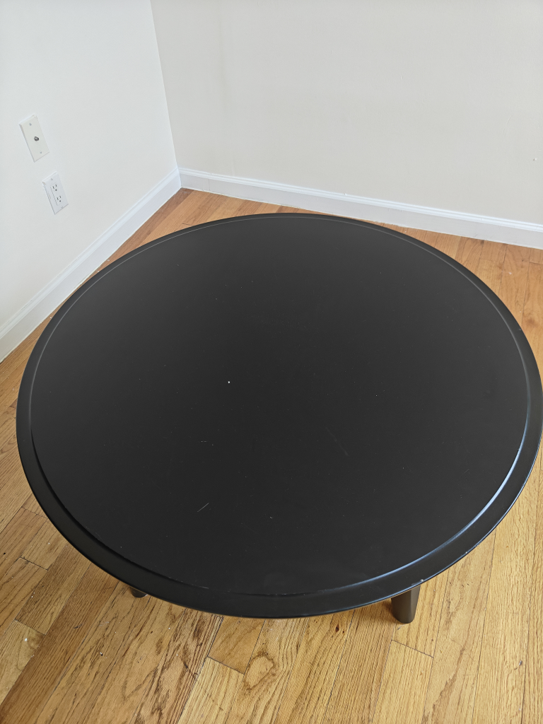Round Black Coffee Table