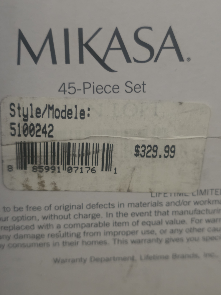Mikasa Satin Loft 45-Piece Flatware Set - New - photo 2