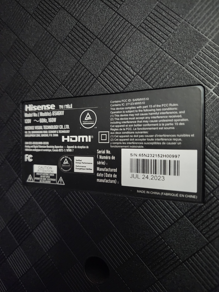 Hisense 65A6KV 65" TV - photo 4