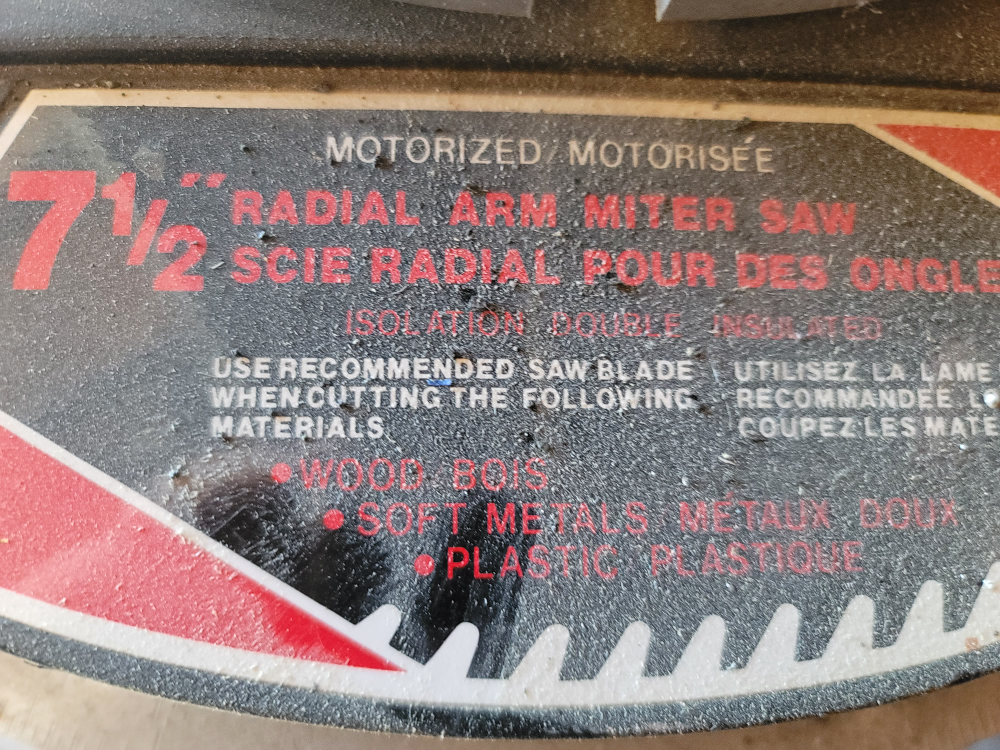 Craftsman 7 1/2" Radial Arm Miter Saw - photo 2