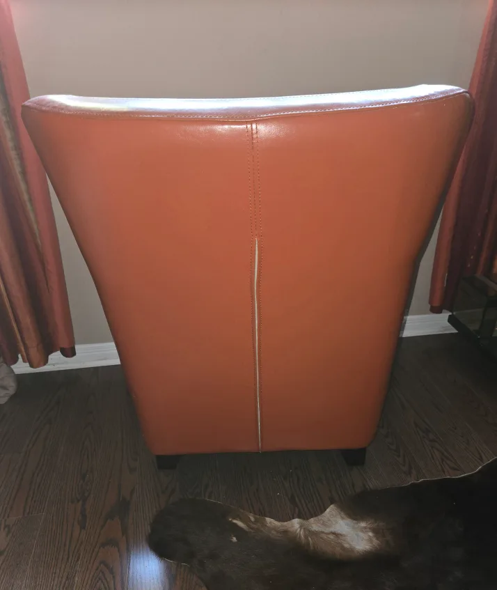 Leather Armchair and Ottoman Set image indicator(4)