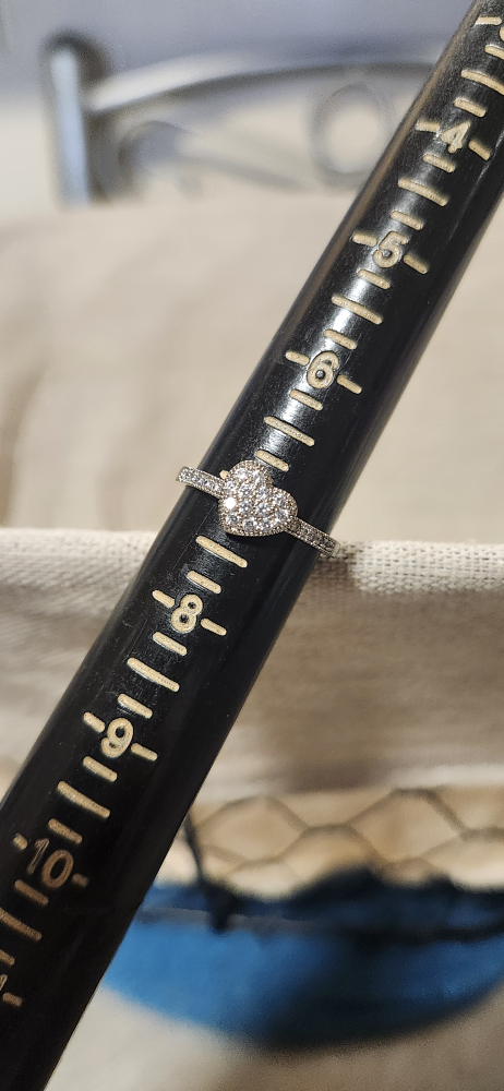 Charmed Aroma  sterling silver Heart shape ring - photo 2