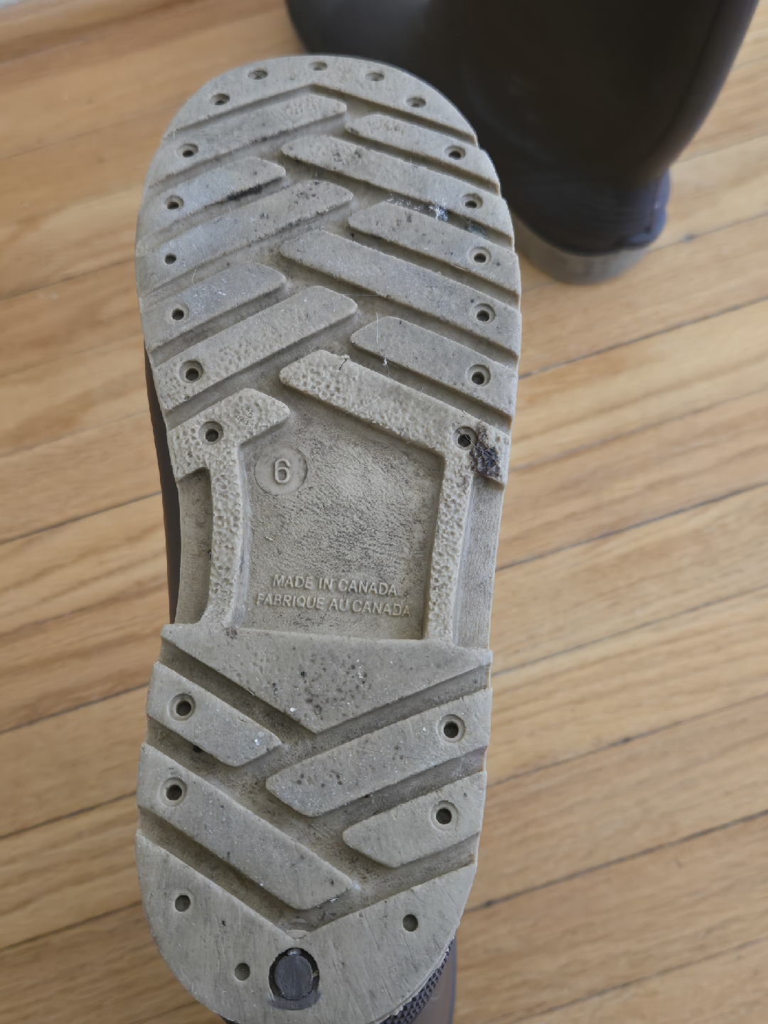 Brown Rain Boots - Size 6 - Made in Canada - photo 4