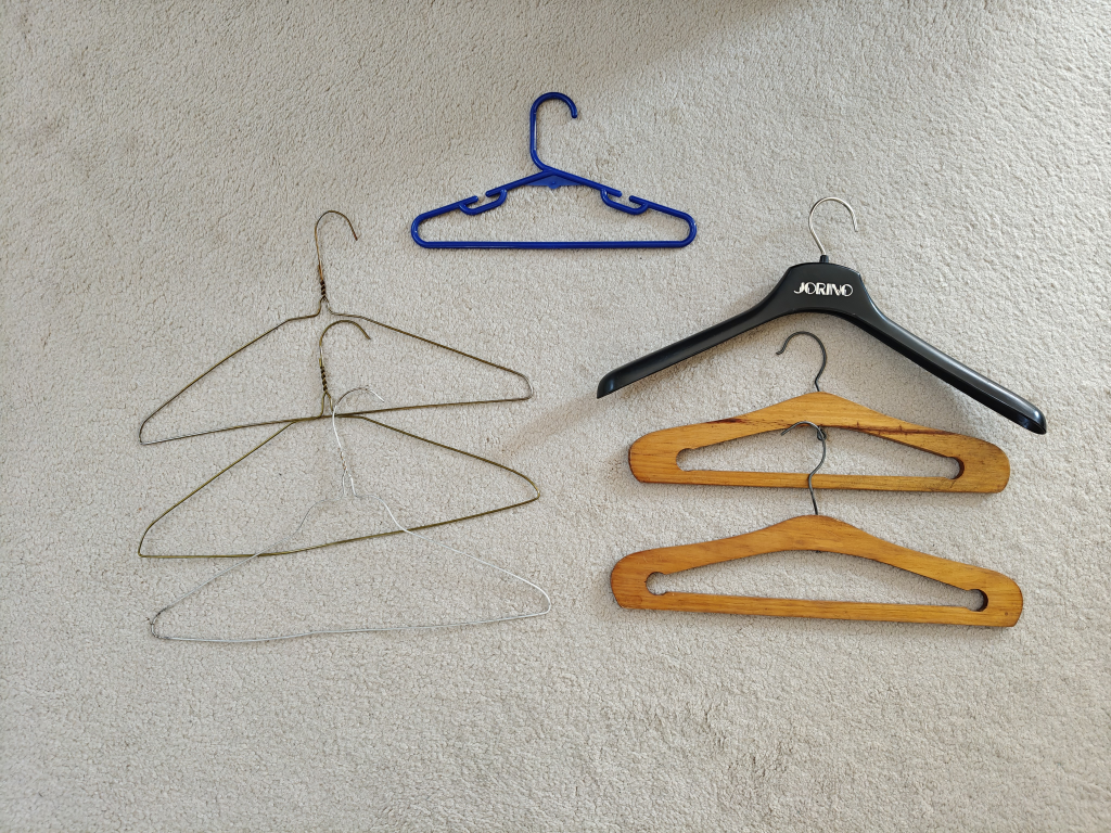 Assorted Clothes Hangers - Jorino, Wood, Metal
