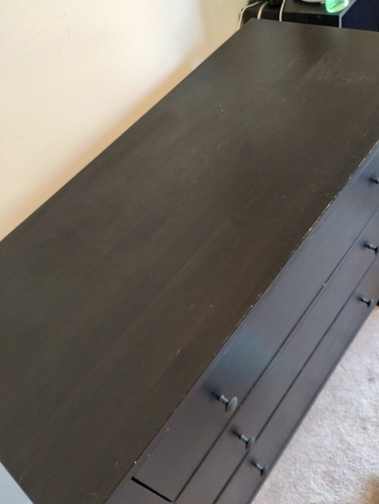 Ikea Black-brown 3-Drawer Dresser - photo 2
