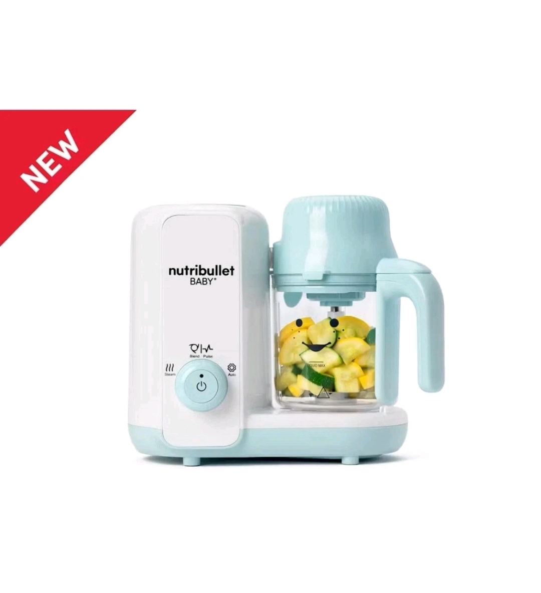 NUTRIBULLET   Speed Baby Streamer and Blender - White Blue