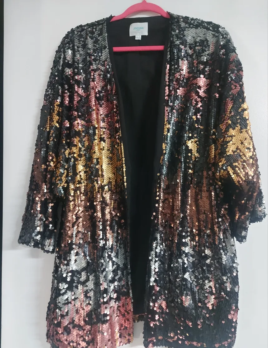 Jovonna London Sequin Kimono Jacket thumbnail