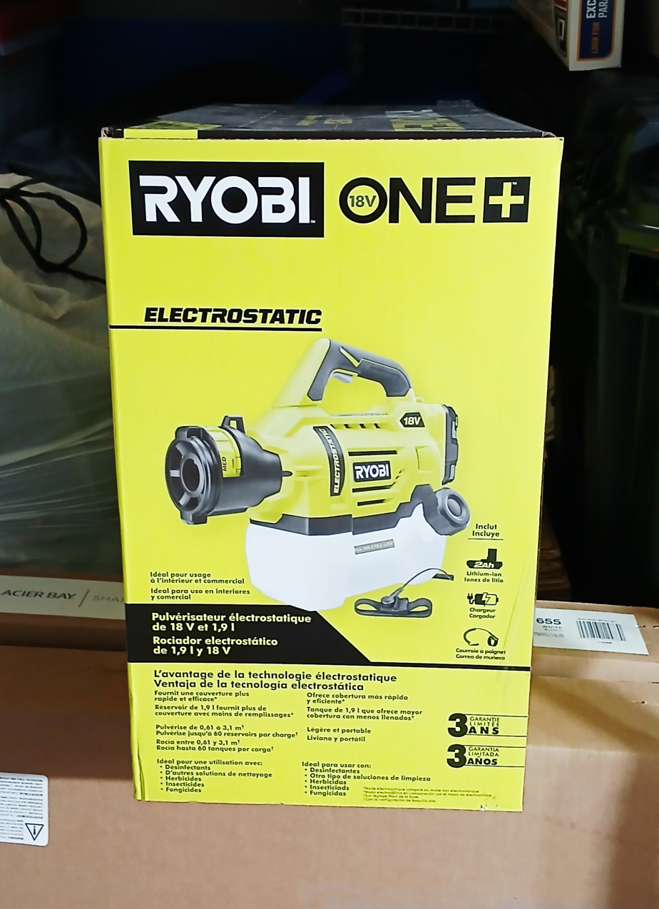 Ryobi 18V ONE+ Electrostatic Sprayer [1/2 Gallon] - NEW! - photo 2