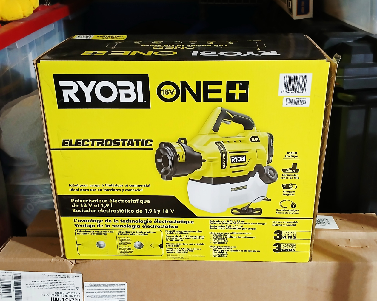 Ryobi 18V ONE+ Electrostatic Sprayer [1/2 Gallon] - NEW! - photo 4
