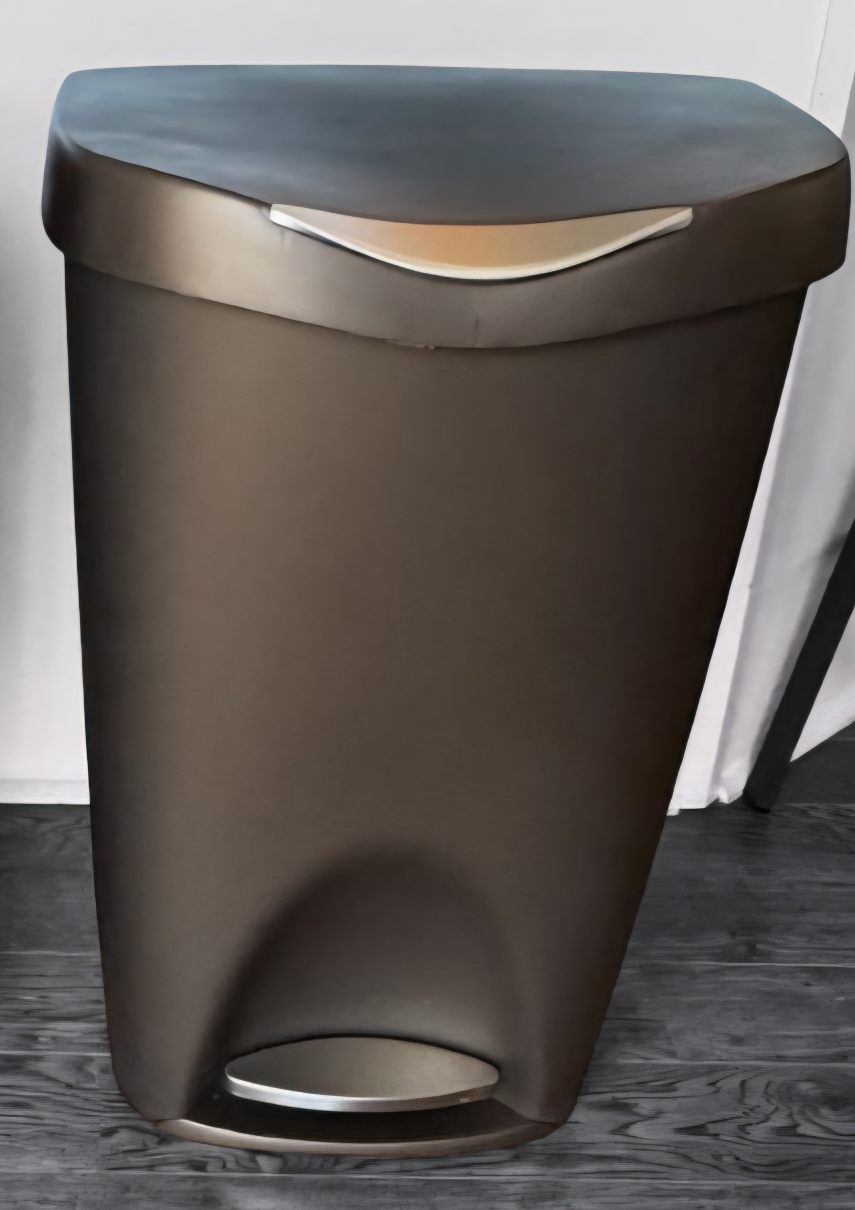 used Step-On Trash Can - Brown 50l
