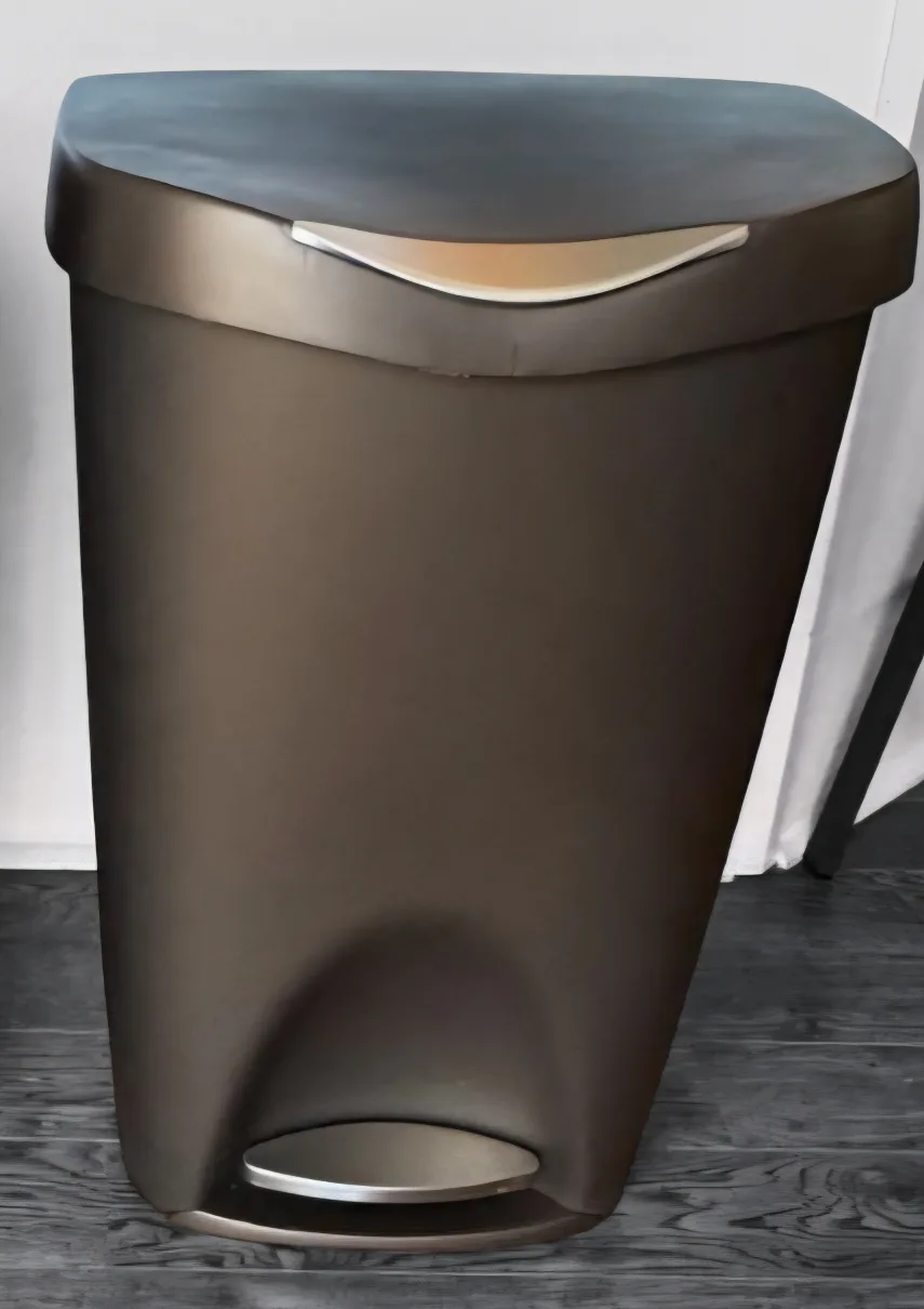 used Step-On Trash Can - Brown 50l thumbnail