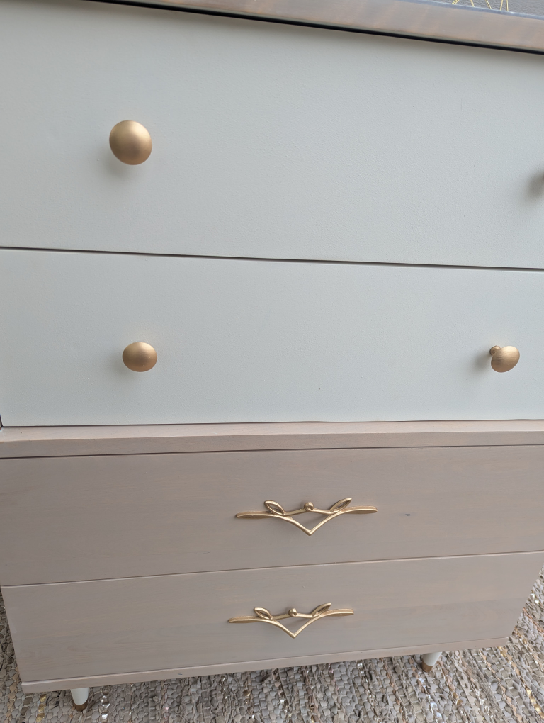 Newly refinished MCM tallboy dresser - photo 5