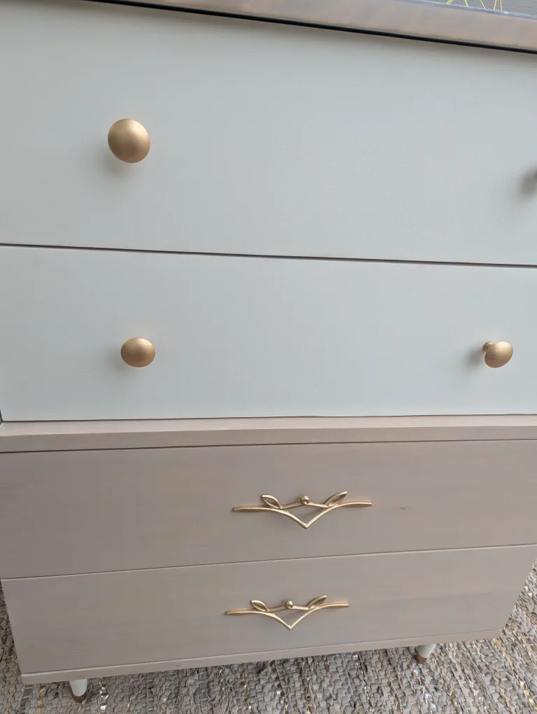 Newly refinished MCM tallboy dresser image indicator(5)