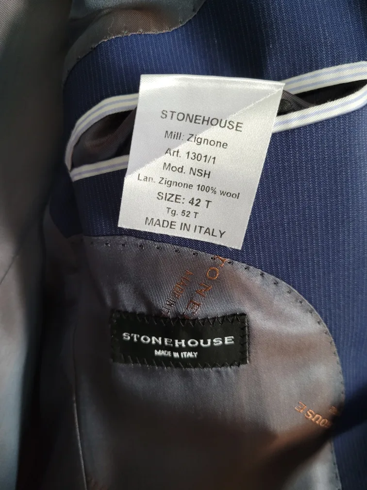 Stonehouse Men's Navy Blue Suit Jacket and Trouser image indicator(7)