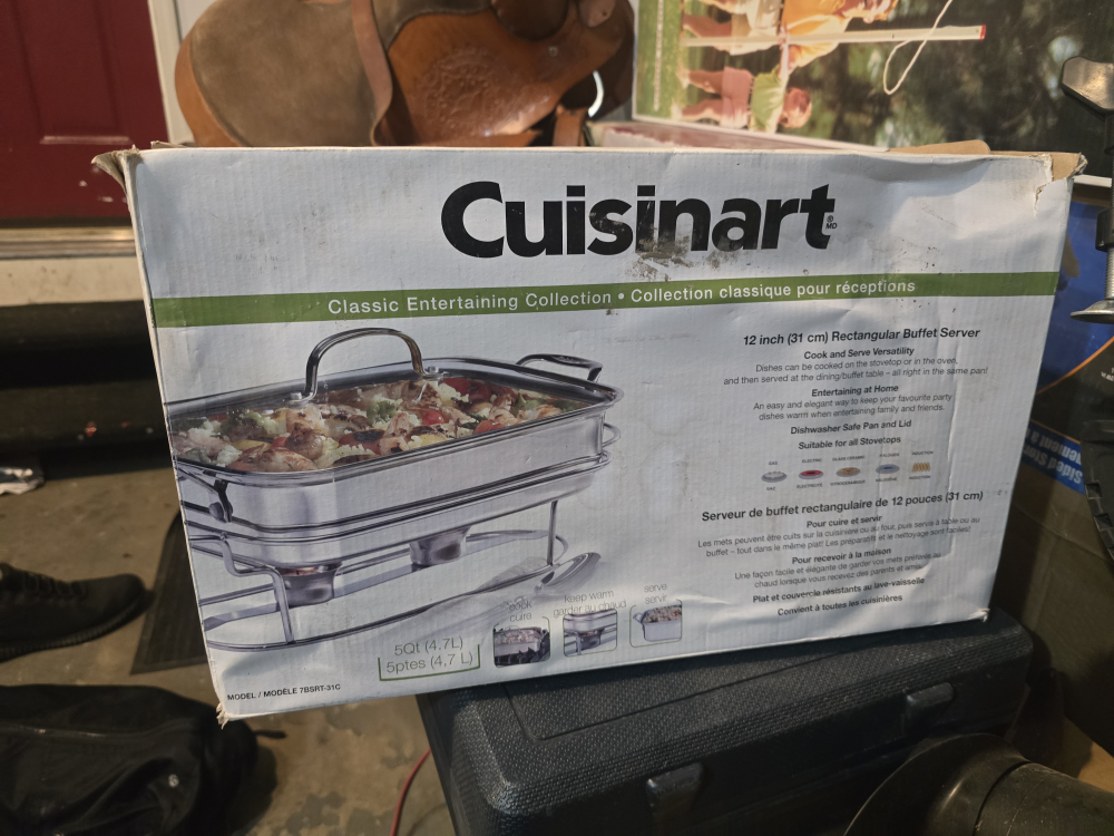Cuisinart 12-inch Rectangular Buffet Server - NEW