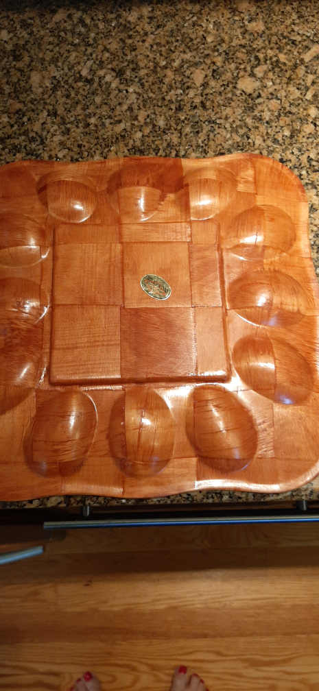 Woven Wood Las Vegas Deviled Egg Tray - photo 4