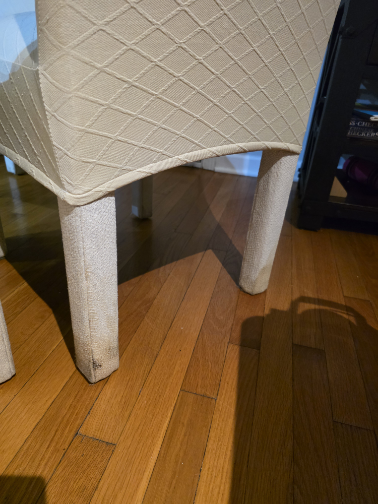 Set of 4 Dining Chairs - Beige Fabric - photo 2