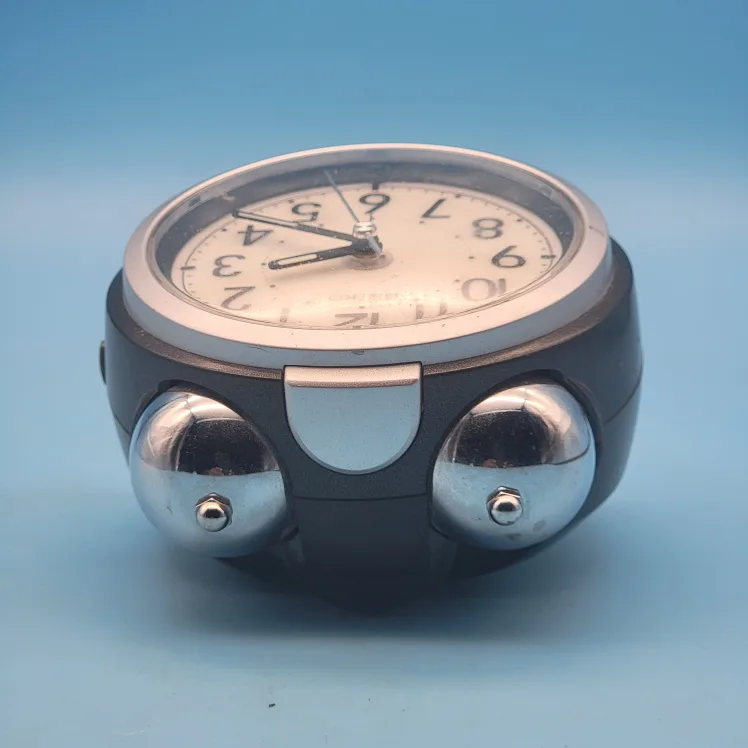 🥳VGC🤩 Seiko Vintage ALARM CLOCK Loud Twin Bell Quiet Sweep image indicator(6)
