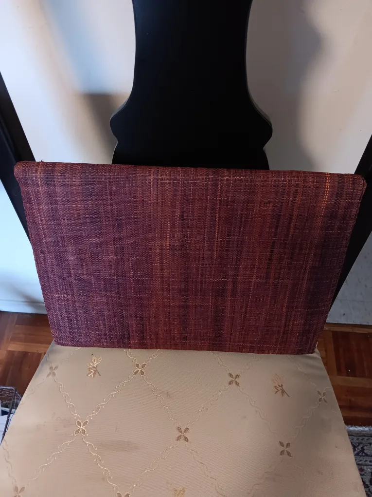 Burgundy Clutch Bag- medium to large thumbnail
