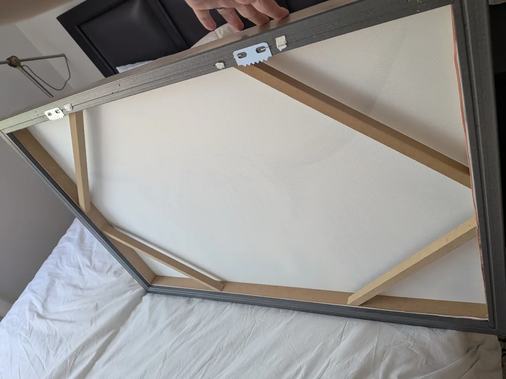 large highland cow/cattle print framed canvas image indicator(2)