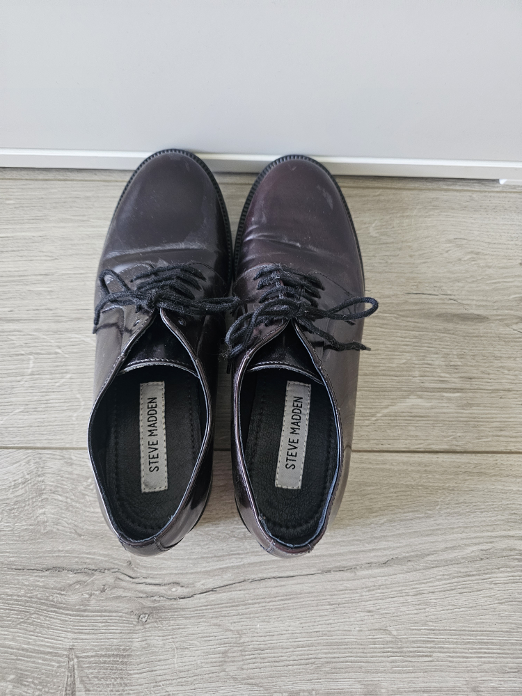 Steve Madden Burgundy Leather Dress Shoes - Size 37 - photo 2