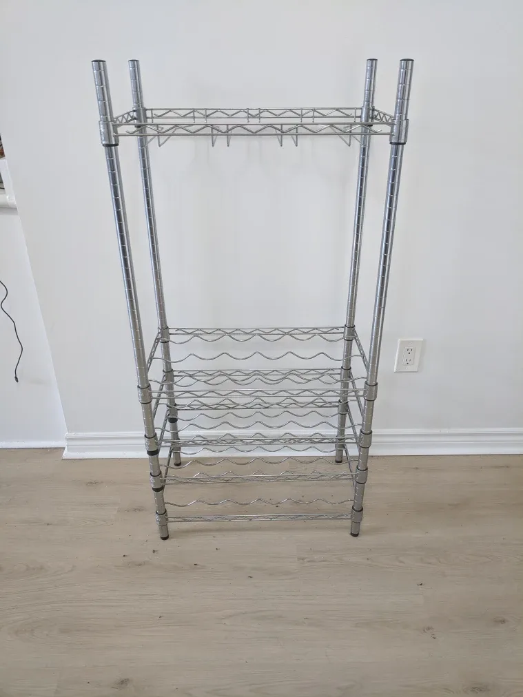 Honey-Can-Do Chrome Wine Rack thumbnail