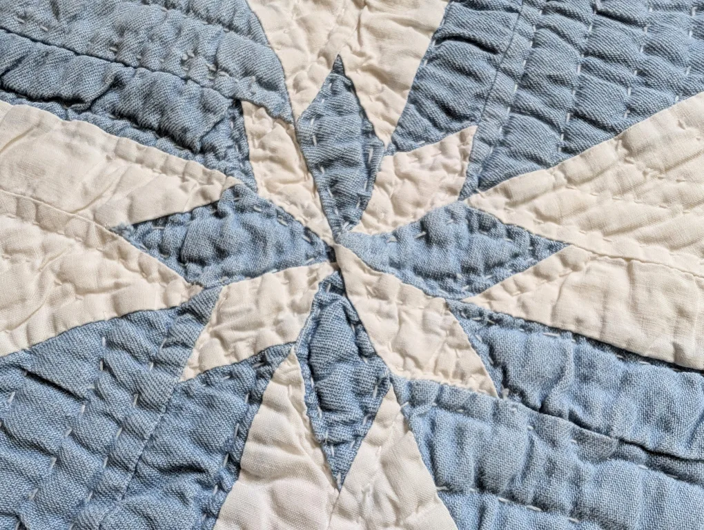 Vintage Hand Stitched Quilt - Hunter's Star image indicator(2)