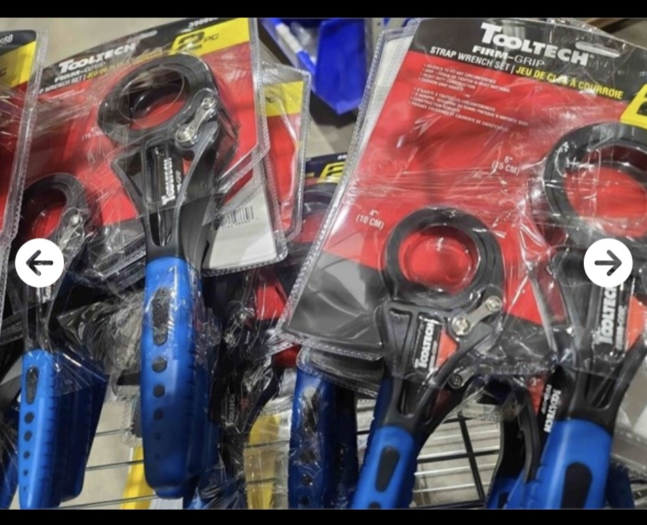 New TOOLTECH FIRM GRIP Strap Wrench - Set of 2 - photo 2