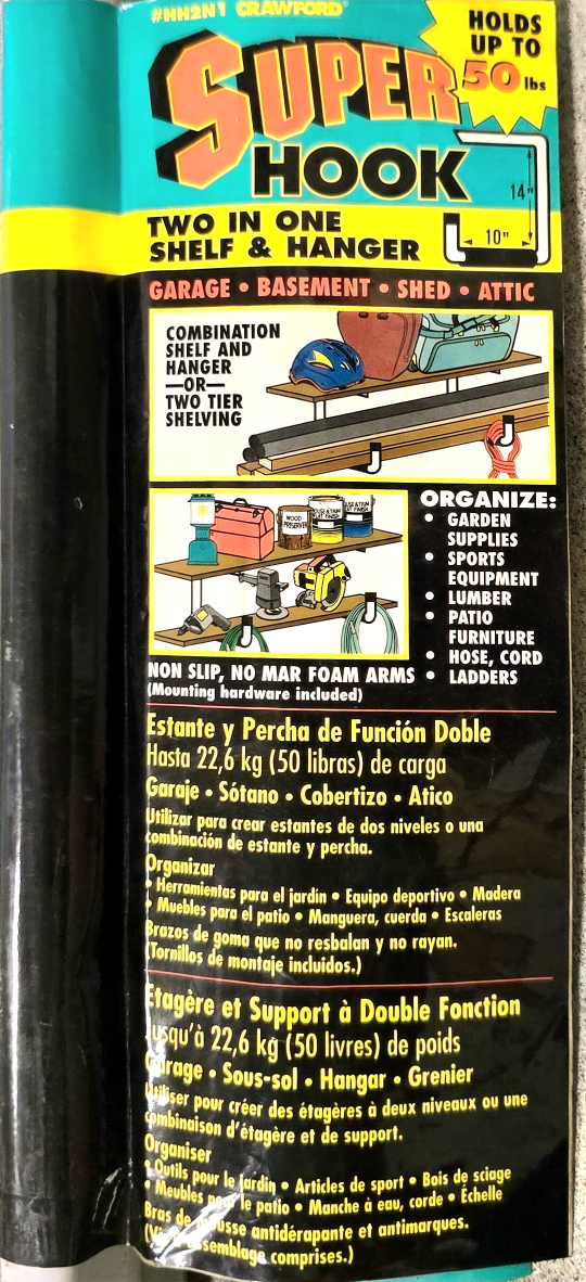 Crawford Super Hook Shelf & Hanger