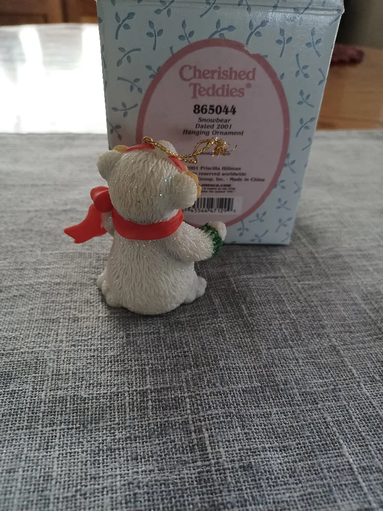 Cherished Teddies Snowbear Ornament - Dated 2001 image indicator(3)