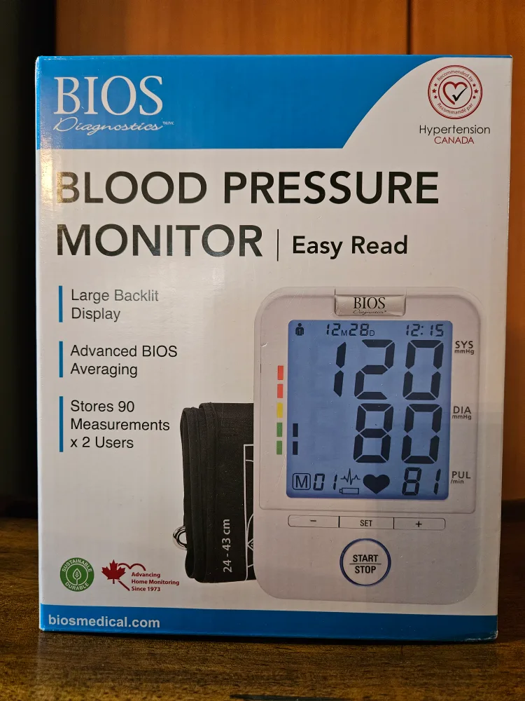 BIOS Diagnostics Blood Pressure Monitor - Easy Read thumbnail