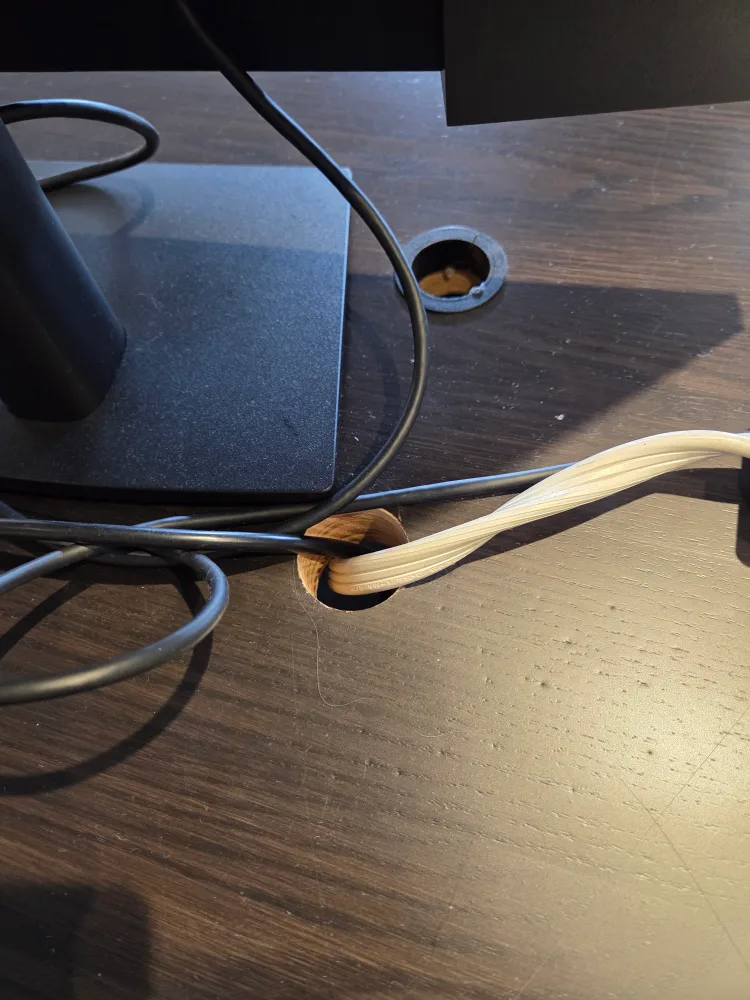 Large Dark Wood Office Desk (x12) image indicator(4)