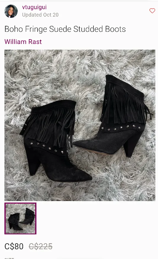 WILLIAM RAST Fringed Suede Booties image indicator(5)