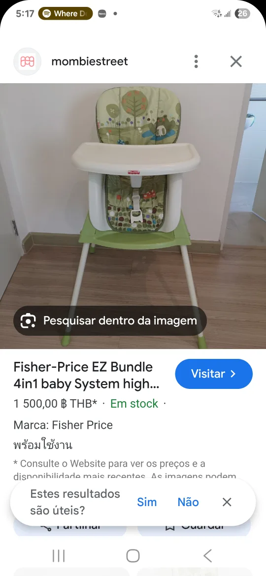 Fisher-Price EZ Bundle 4-in-1 Baby System High Chair thumbnail