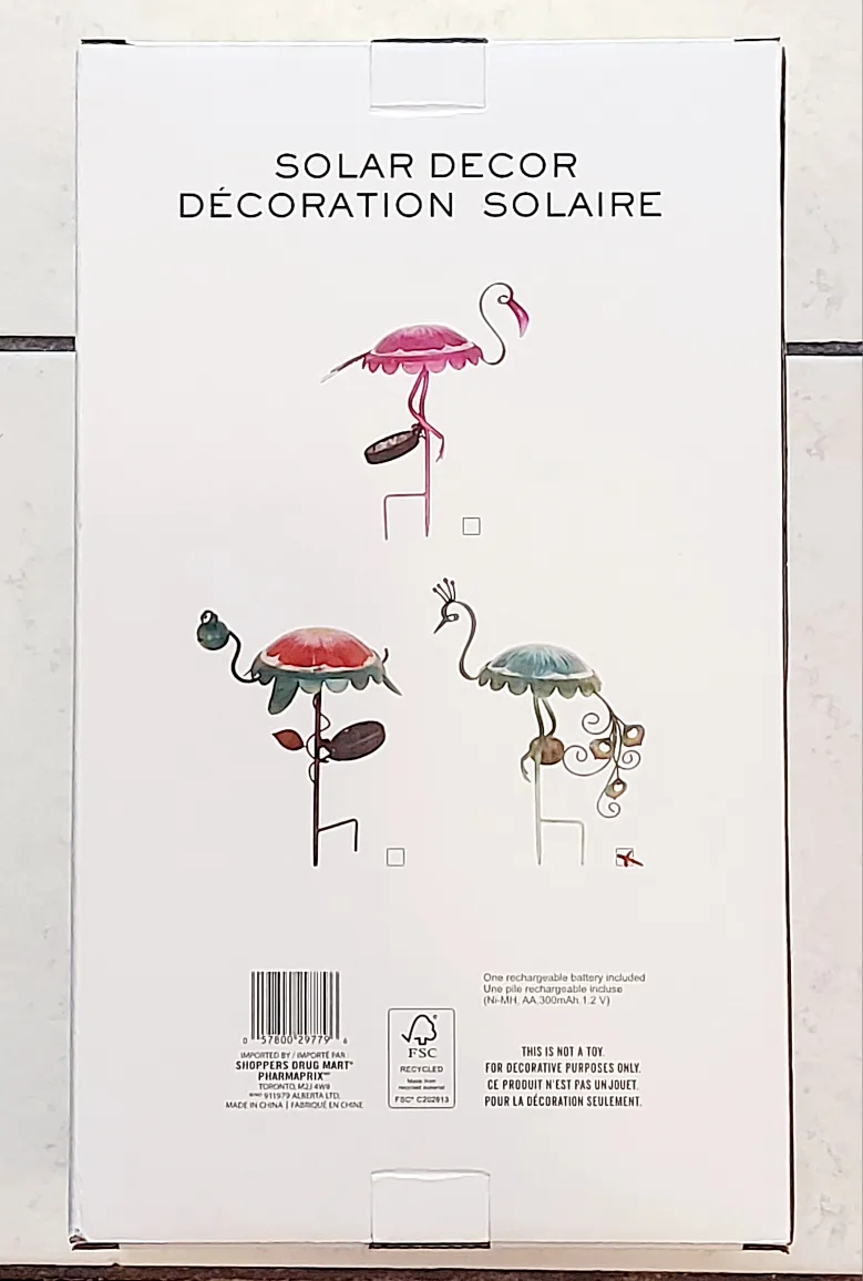 New Blue Peacock Solar Decor image indicator(2)