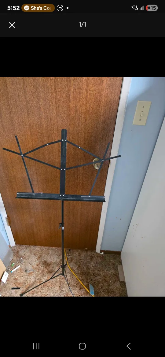 Black Music Sheet Stand thumbnail