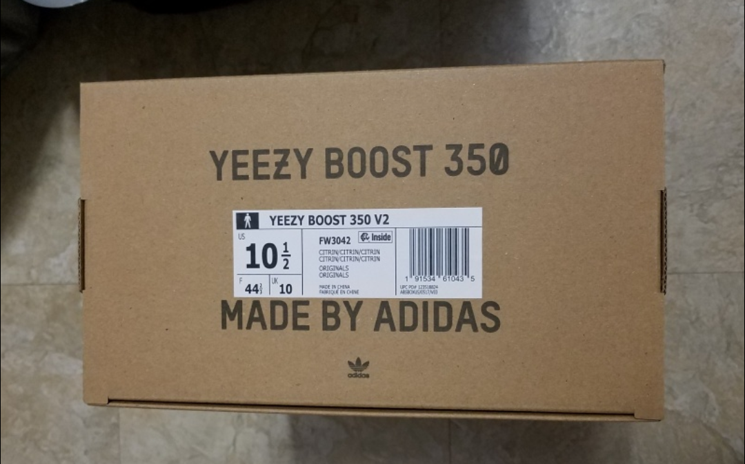 Adidas Yeezy Boost 350 V2 Citrin - US 10.5 - photo 2