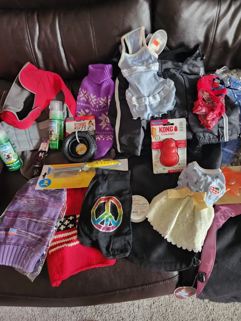 Dog Items Bundle: Clothes, Grooming, Toys image indicator(8)