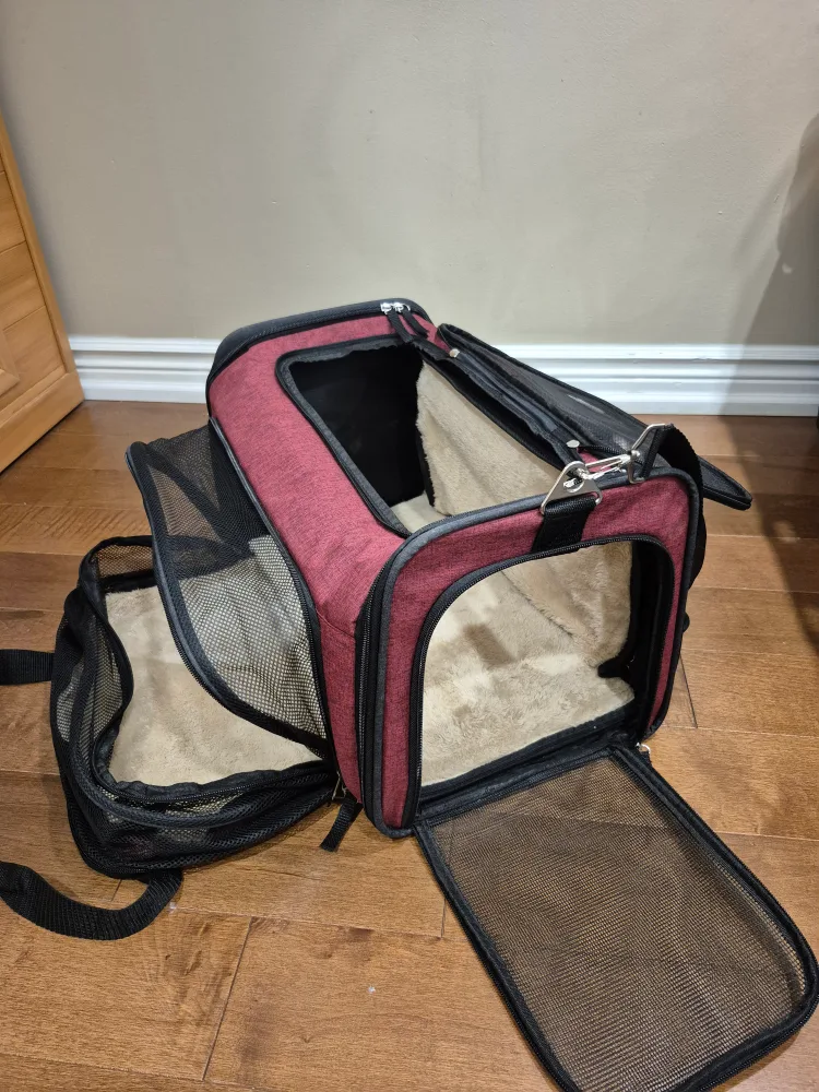 Pet Peppy Pet Carrier - Burgundy image indicator(6)