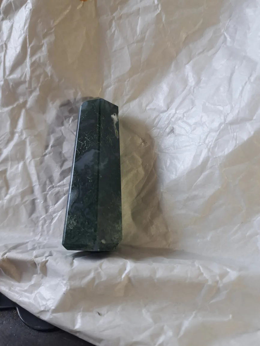 Green Moss Agate Tower Point image indicator(3)