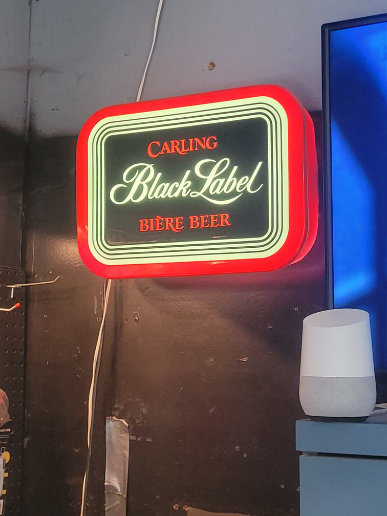 Carling Black Label Bière Beer Sign