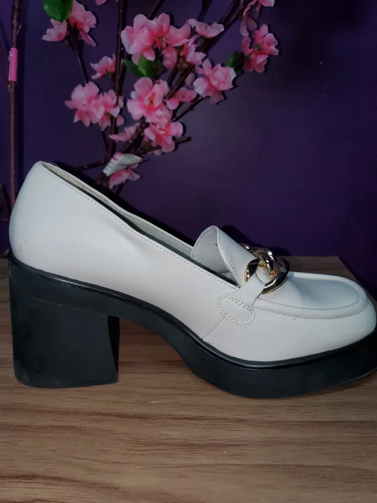 Call It Spring White Platform Loafers -- Size 8 image indicator(6)