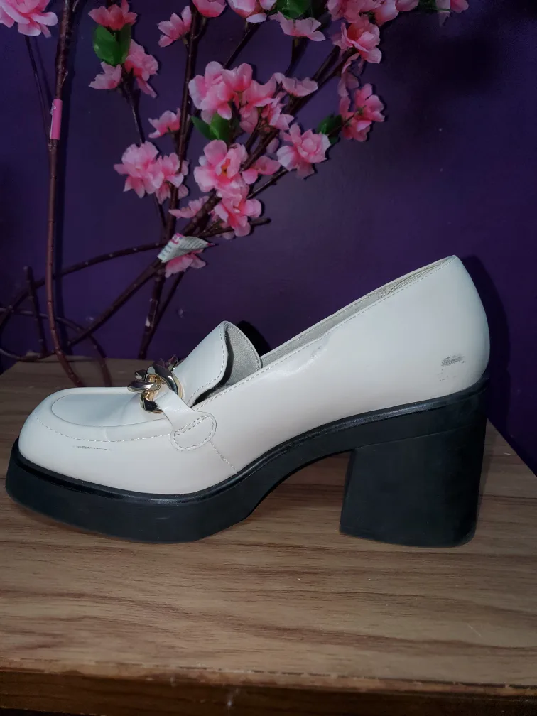 Call It Spring White Platform Loafers -- Size 8 image indicator(7)