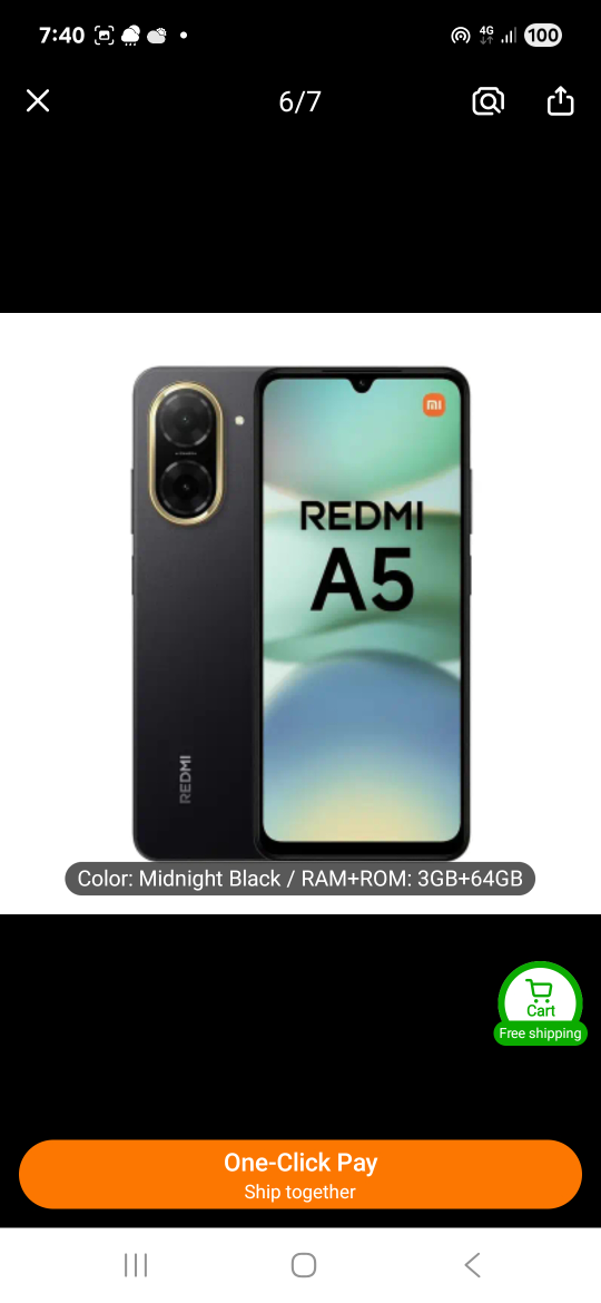 Redmi A5 Midnight Black -Brandnew - photo 3